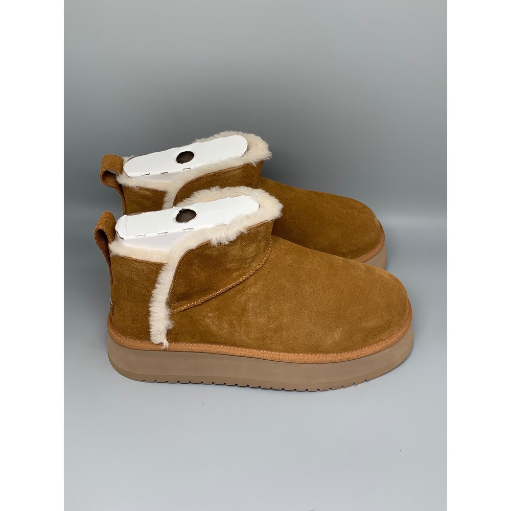 Koolaburra by UGG Koola Ultra Mini Platform Chestnut Boots 1158590 Women's Sz 11